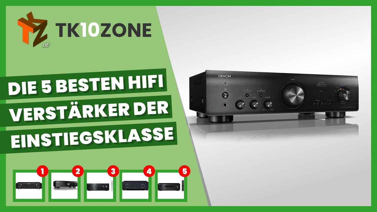 Die 5 Besten HiFi-Verstärker Der Einstiegsklasse - YouTube