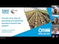 WEBINAR - From the soil up: how can agroecology and regenerative agriculture transform food systems