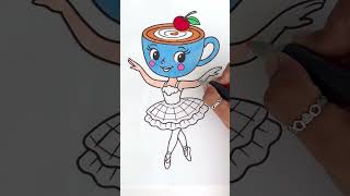 Coloring the Italian Brairoot Ballerina Cappuccina Doll! 🩰