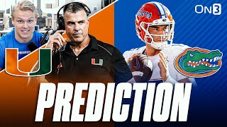 Florida Gators vs Miami Hurricanes PREDICTION \u0026 Preview | Billy Napier vs Mario Cristobal CFB Week 1