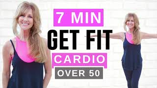 7 Minute GET FIT CARDIO Indoor Walking Workout For Women Over 50