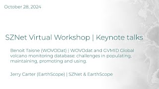 SZ4D Virtual Workshop | Keynote Talks | Day 1