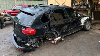 Рискнул и Купил BMW X5 после ДТП, столба и отбойника, восстанавливаем и оживляем!