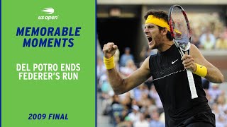 Juan Martin del Potro Shocks Roger Federer | 2009 US Open