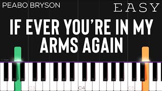 Peabo Bryson  - If Ever You’re In My Arms Again | EASY Piano Tutorial