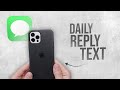 How to Create a Daily Reply Text on iPhone (tutorial)