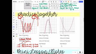 End Behavior Quadratic Functions