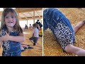 Little girl makes the perfect impression of an ostrich #shorts