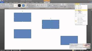 Word align objects