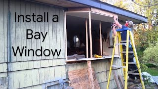 How to Install a Window & How to Build a Bay Window for $500 with #jimthepilot