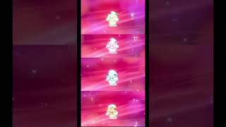 Four Milcery Evolve Into Different Alcremie