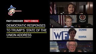 Fact-checking the Democratic responses to Trump's State of the Union Address