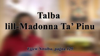 Talba lill-Madonna Ta' Pinu