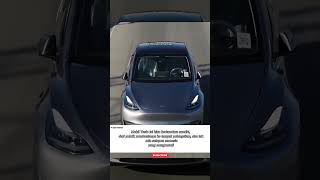 Mobil tesla berkendara sendiri dari pabrik ke tempat pelangsiran#lifehacks #shortvideo