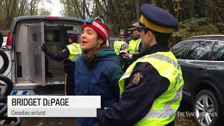 RCMP use force to arrest protesters on Burnaby Mountain