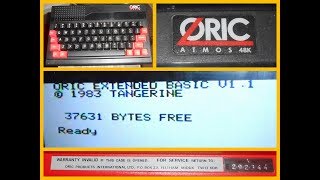 Oric Atmos Computer System Tangerine Vintage Retro 1983 Rare