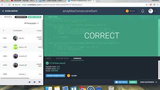 ArrayMaxConsecutiveSum - Codefights - Java