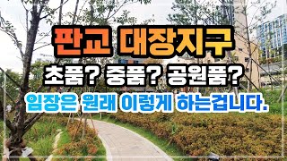 판교 대장동 공원품은 초품아 중품아 임장데이트