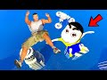 SHINCHAN AND FRANKLIN TRIED THE IMPOSSIBLE TSUNAMI CHALLENGE GTA 5