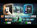 Ryzen 7 9800X3D vs Core Ultra 9 285K - Test in 10 Games