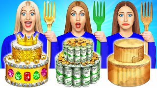 Rich vs Broke vs Giga Rich Food Challenge by Multi DO Challenge