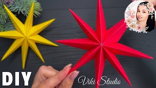 Christmas Paper Star 💥 Christmas Paper Craft Ideas Tutorial