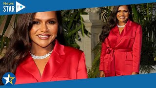 Mindy Kaling is ravishing in red satin suit at the Ralph Lauren Spring 2023 Fashion Experience 31491