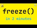 Learn Immutable Data Structures - JavaScript Object Freeze (In 2 Mins)