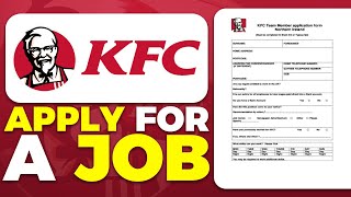 How To Apply For a Job At KFC - Step By Step