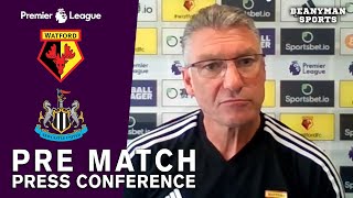 Nigel Pearson FULL Pre-Match Press Conference - Watford v Newcastle - Premier League