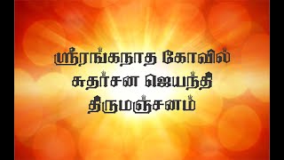 சுதர்சன ஜெயந்தி திருமஞ்சனம் || Sudarshana Jayanthi, Thirumanjanam