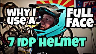 7 IDP Helmet 4 month review kinda, Why I use a Full  Face Helmet