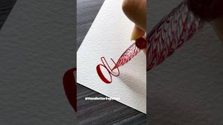 Real time lettering! #shorts #calligraphy #lettering #handlettering #moderncalligraphy #letters #art