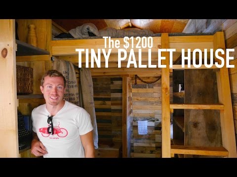 A $1200 14' Tiny House made of pallet wood! A $1200 14' Tiny House made of pallet wood!