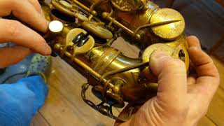 Saxophone Repair Topic: Dent Removal Example 3