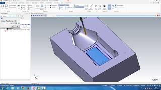 MasterCam 2018  Operation Finish surface SCALOP