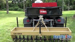 UTV Hitchworks - Toro Workman with Farmboy Pro pulling an Aerator -GearUp2Go.com