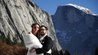 A Winter Wonderland Wedding in Yosemite National Park at the Ahwahnee Hotel