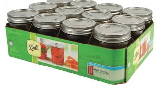 Ball Mason Jars Wide-Mouth Can or Freeze - 16 oz 12pk