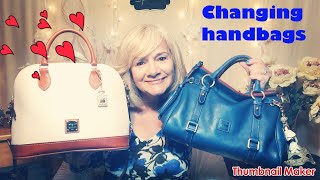 CHANGING HANDBAGS FROM DOONEY ZIP ZIP TO DOONEY FLORENTINE SATCHEL!