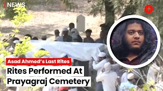 Asad Ahmed Funeral: Last Rites Of Atiq Ahmed’s Son Asad Conducted At Prayagraj Cemetery