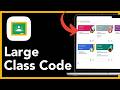 How to display a class code in large size in Google classroom