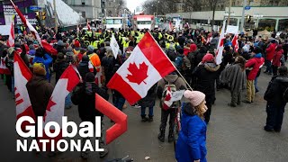 Global National: Feb. 11, 2022 | Ambassador Bridge blockade protesters defiant as injunction granted