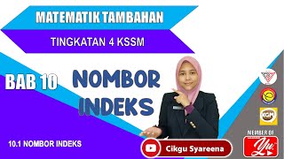 MT | F4C10 | NOMBOR INDEKS | BAHAGIAN 1 |OLEH CS syareena #AYU #ADDMATH