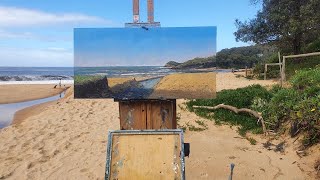 Plein Air Painting - Mastering Shadows On An Aussie Beach With Oil Paint