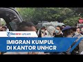 Sejumlah Imigran Afghanistan Kumpul di Depan Kantor UNHCR, Ada Peserta yang Diamankan Polisi