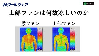 Nクールウェア　涼しさの秘密【上部ファン】 #熱中症対策 #熱中症予防 #作業着 #涼しい #バッテリー