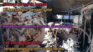 oli bercampur minyak solar,volume oli bertambah