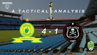 Mamelodi Sundowns 4-1 Orlando Pirates | A Tactical Analysis | Nedbank QF