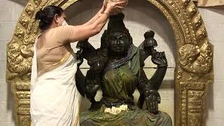 Abhishekam to Sri Mahalakshmi on the occasion of Navaratri offered at Kailasa in Los Angeles